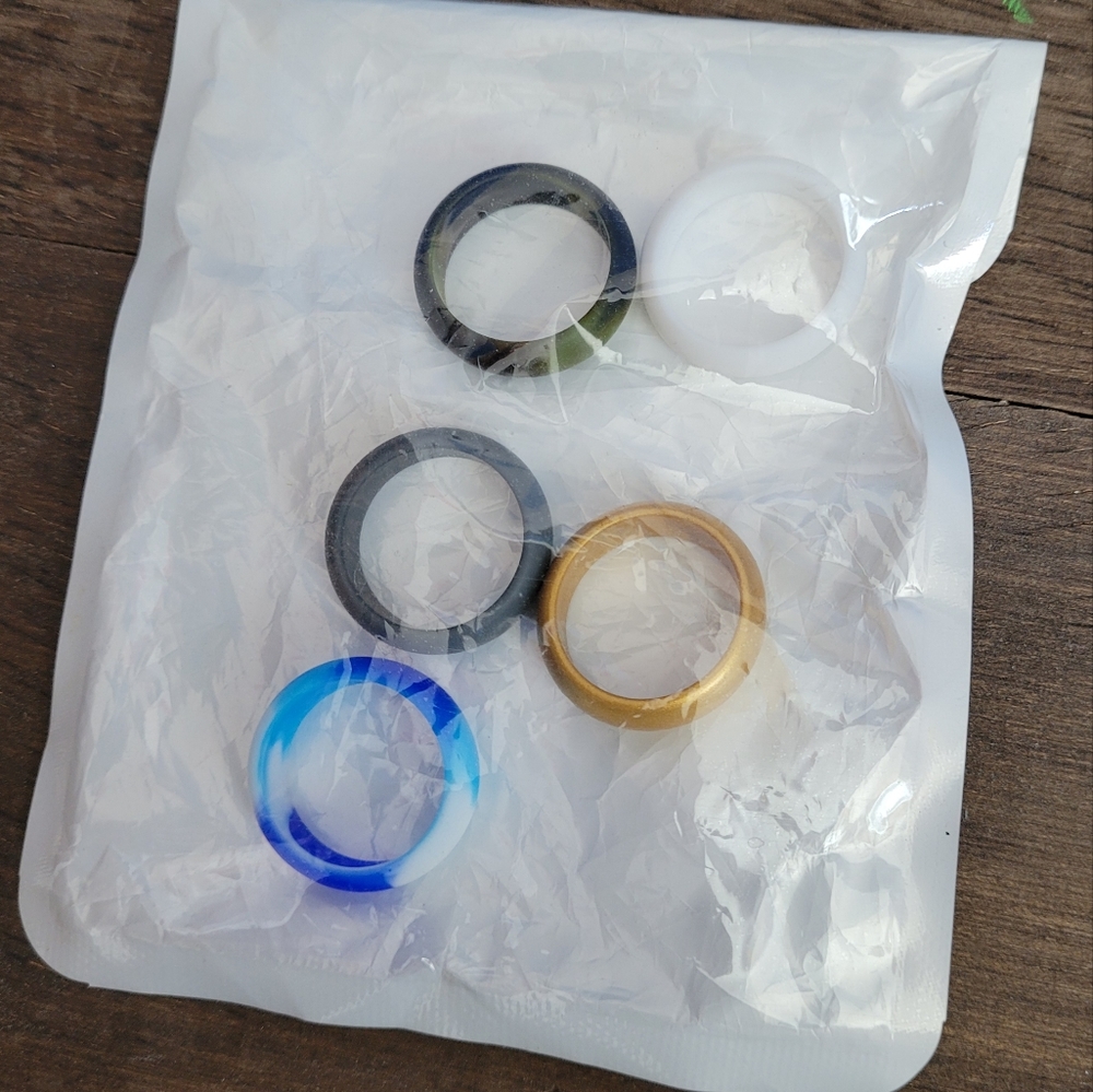 Silicone wedding rings - men's 10